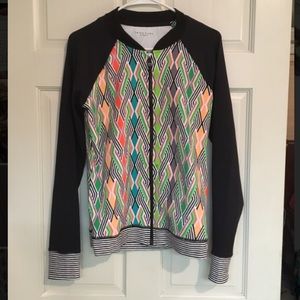 Trina Turk Zip Up Sweater